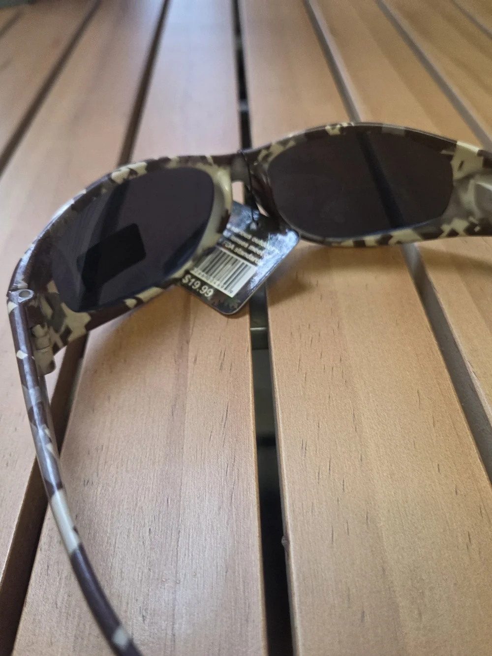 Men's Camouflage Sunglasses - Brown/Beige